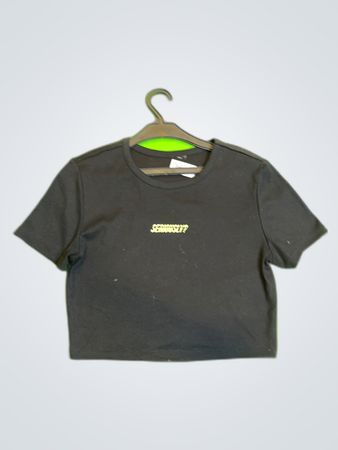 Scrambled? Printed Cropped Baby Tee