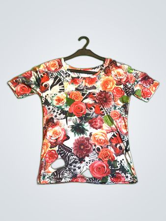 ASOS DESIGN Printed Floral T-Shirt