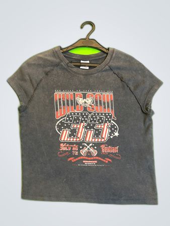 Bershka Printed Graphic T-Shirt