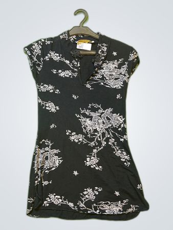 Cache Cache Black Printed Mini Dress