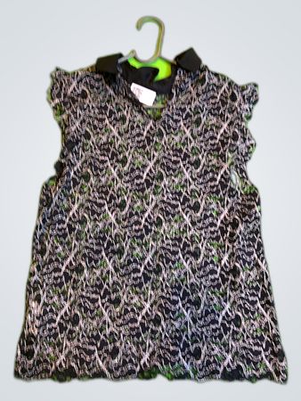 Zara Printed Lace Blouse