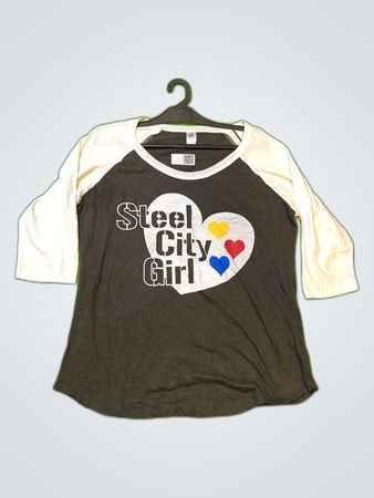 Body Bags Steel City Girl Printed Raglan T-Shirt