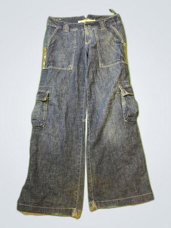 TRF 100% Denim Cargo Pants