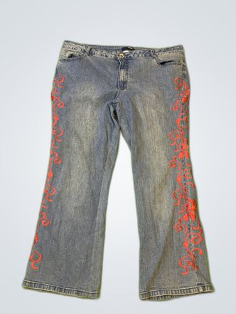 denim77 Embroidered Jeans