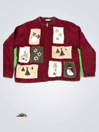 Craft & Barrow Red Christmas Cardigan