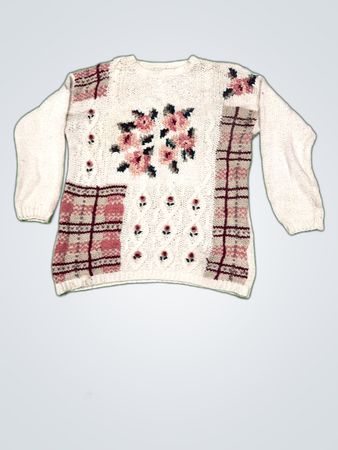Classic Elements Floral Knit Sweater