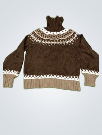 St. Johns Bay Patterned Turtleneck Sweater