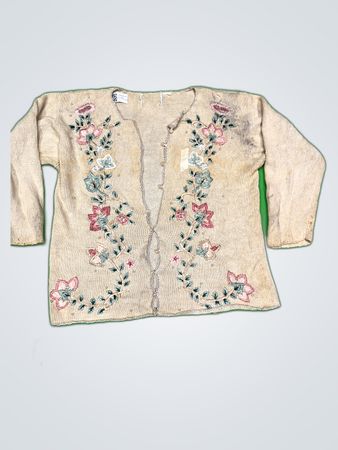 Embroidered Floral Cardigan