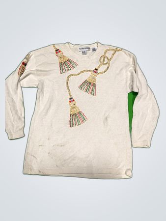 Victoria Harbour Tassel Embroidered Sweater
