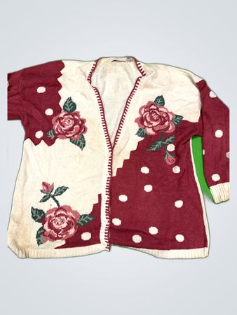 Maggie London Floral Knit Cardigan
