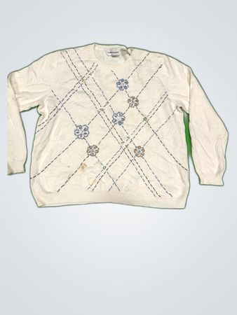 Alf Dunner Embroidered Knit Sweater