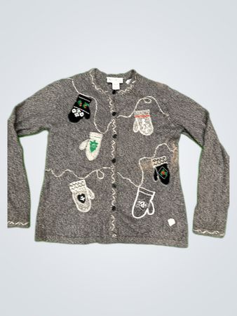 North Style Gray Christmas Sweater