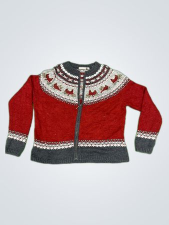 Craft & Barrow Red Knit Cardigan