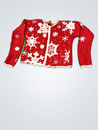 Tyler Red Snowflake Knit Cardigan