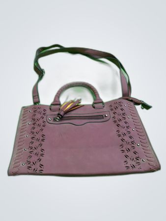 Purple Leather Handbag