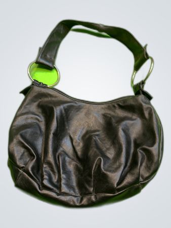 Black Leather Shoulder Bag