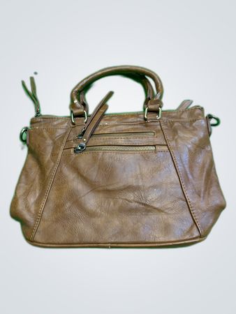Madison Tan Leather Tote Bag