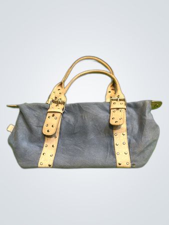 Guess Denim Studded Tote Handbag