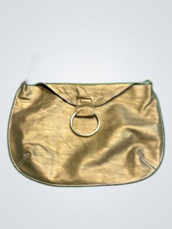 Guess Metallic Gold Hobo Shoulder Bag