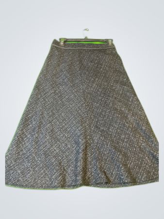 H&M Gray Plaid Maxi Skirt