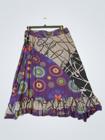 Dazzling Patchwork Mini Skirt