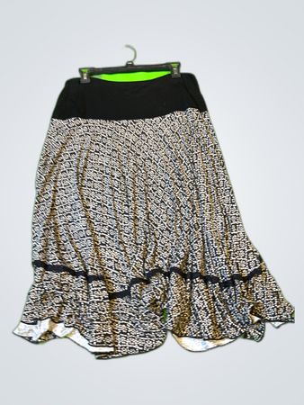 Armand Thierry Printed Midi Skirt