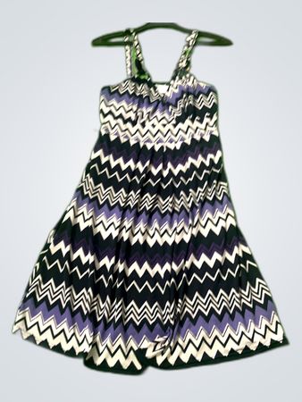 Sleeveless Zigzag Mini Dress