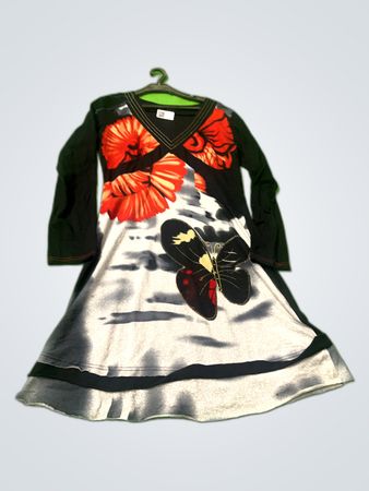 101DEES Printed Long Sleeve Dress