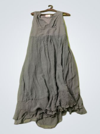 Gray maxi dress