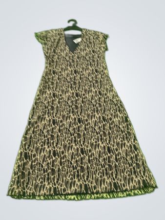 Mexx Black and White Animal Print Midi Dress