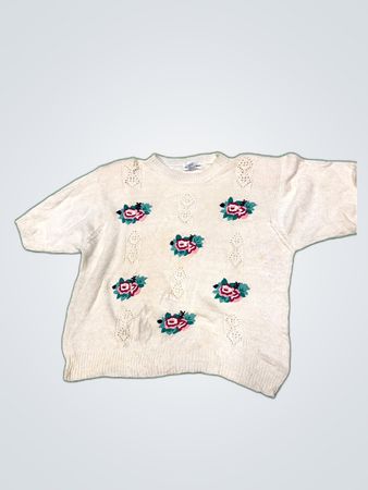 Calvin Klein Floral Knit Sweater