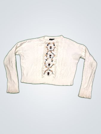 The Teen Space Embroidered Knit Cardigan