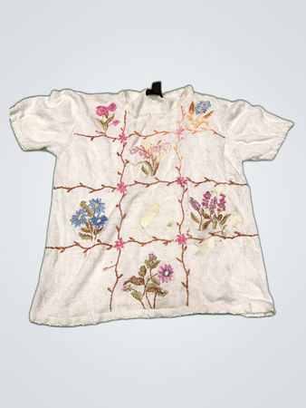 Salon by Stud Floral Embroidered T-Shirt