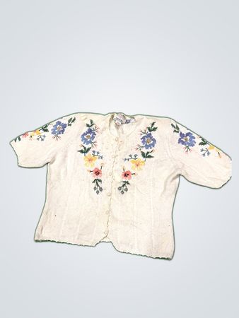 Susan Bristol Hand Embroidered Sweater