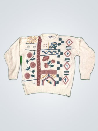 Alfred Dunner Patterned Knit Sweater