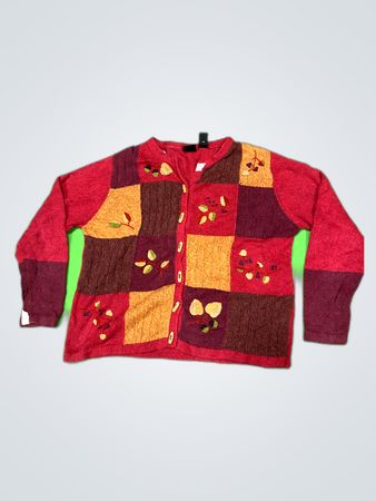 Erika Patchwork Knit Cardigan