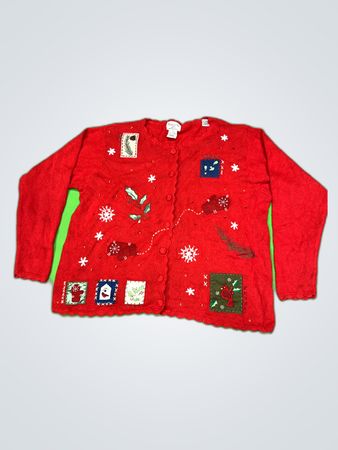 Editions Basic Holiday Knit Cardigan