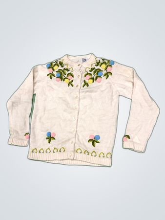 Embroidered Floral Sweater