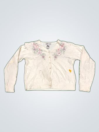 dressbarn Floral Embroidered Cardigan