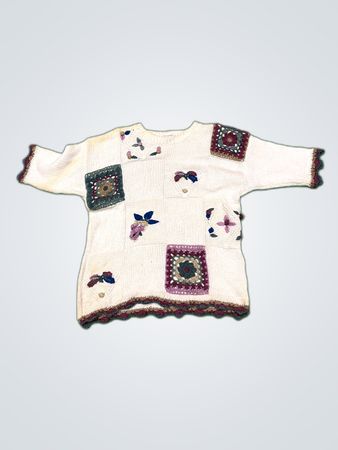 Koretet Knitted Patchwork Sweater