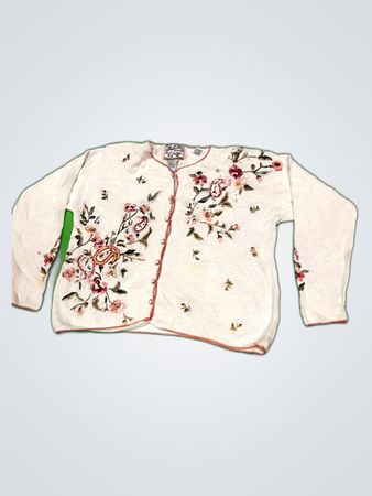 Heirloom Collection Embroidered Cotton Cardigan
