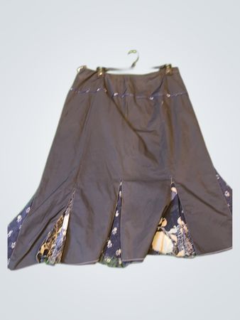 Zara Black Floral Mini Skirt