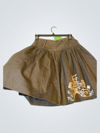 Zara Embroidered Mini Skirt