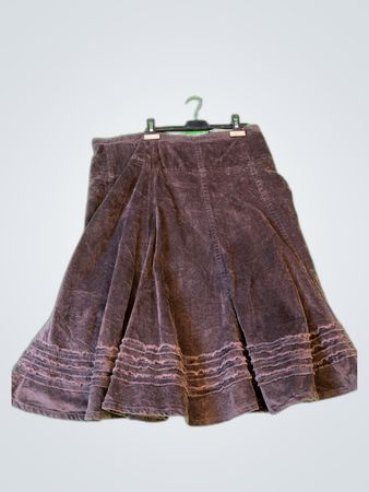 Brown Corduroy Skirt