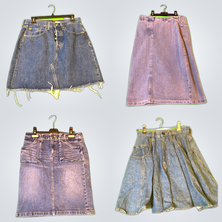 levi's denim mini skirt