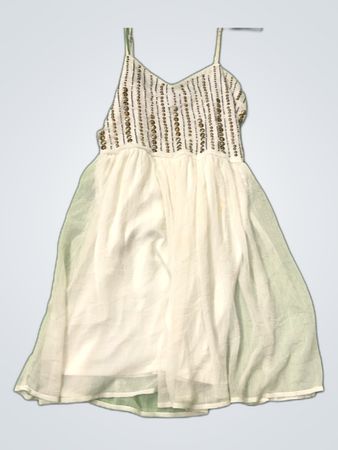 Talli Weiss White Embellished Slip Dress