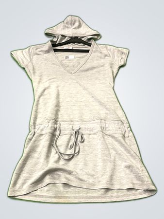Orsay Gray Sleeveless Hoodie Mini Dress