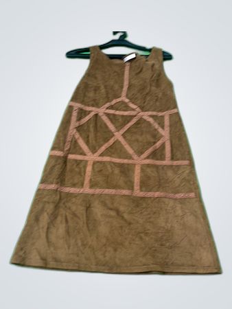 Promod Brown Suede Shift Dress