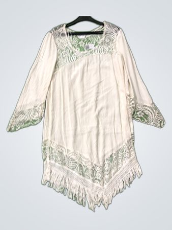 White Lace Trim Blouse