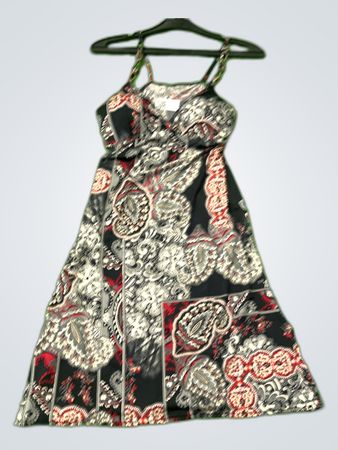 Printed Wrap Mini Dress
